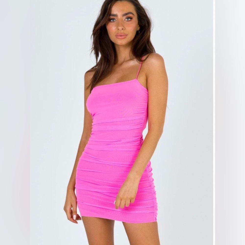 Princess Polly Vibrant Pink Mini Dress
